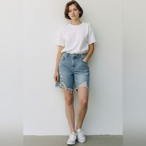 Jean Shorts Raw Hem Size 20